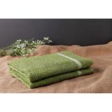 Bộ 2 khăn tắm sợi tre cao cấp siêu thấm diệt khuẩn  70x140cm( xanh rêu)