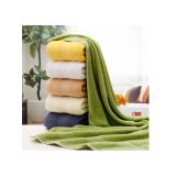 Bộ 2 khăn tắm sợi tre cao cấp BHOME, tiêu chuẩn 5 *, 450gr -  70x140cm ( xanh rêu)