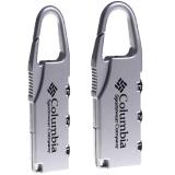 Bộ 2 khoá số mini Columbia (Ghi)  