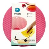 Bộ 2 lót nồi Silicone uốn dẻo vân tổ ong KM-1296 (Xanh Hồng)