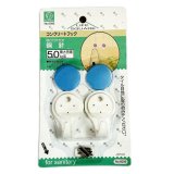 Bộ 2 móc dính tường có đinh vít 5kg Niheshi 6006 (Xanh)
