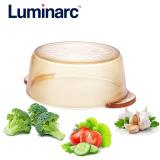 Bộ 2 nồi thủy tinh Luminarc Amberline Granite 1.5L/3L (Đáy mới chống trượt)