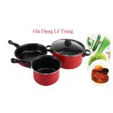 Bộ 2 Nồi Và 1 Chảo Chống Dính Cao Cấp