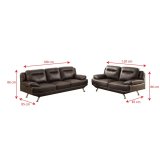 Bộ 2 sofa băng Klosso KCB002-SN (Nâu)