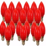 Bộ 20 bóng đèn led quả nhót cho đèn thờ (Đỏ)