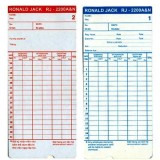 Bộ 200 thẻ chấm công bằng giấy loại dày - Anh Việt