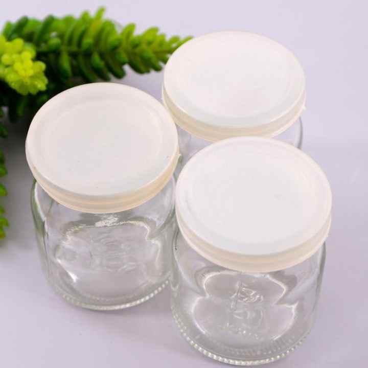 Bộ 24 Hũ Thủy Tinh Làm Sữa Chua Có Nắp