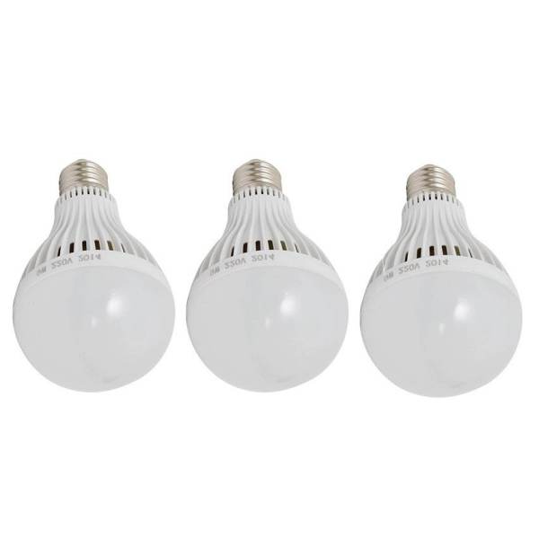 Bộ 3 Bóng đèn Led Bulb cảm ứng cơ thể thông minh 12W tự động tắt mở(Trắng) shopaha247