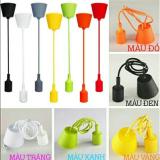 Bộ dây đèn thả nhiều màu sắc đuôi đèn tròn E27