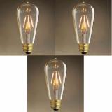 Bộ 3 Đèn led Edison T64 4w trang trí nghệ thuật - Tiết Kiệm Điện Năng - BH 6 Tháng
