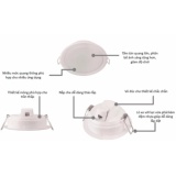 Bộ 3 đèn Philips LED Downlight âm trần 59201 5,5W (Trắng/Vàng)