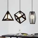 Bộ 3 đèn thả khối chuyên dụng trang trí cửa hàng, quán cafe (tặng kèm 3 bóng LED)