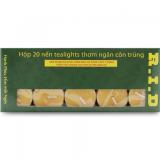 Bộ 3 hộp 60 nến tealight thơm hương sả chanh Quang Minh Candle FtraMart FTM-RID20TL (Vàng)