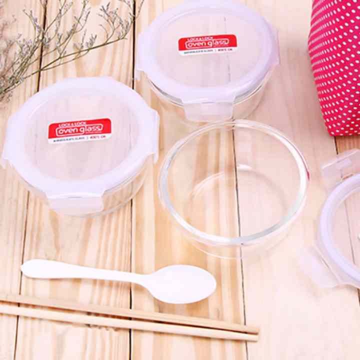 Bộ 3 hộp thủy tinh Lock&Lock 400ml và túi giữ nhiệt