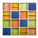 Bộ 3 Kệ hộc trang trí Modulo Home Kubo 1023-G (Xanh Lá)