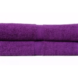 Bộ 3 Khăn trải giường spa 100 % cotton cao cấp BHOME 90x180cm (Tím)