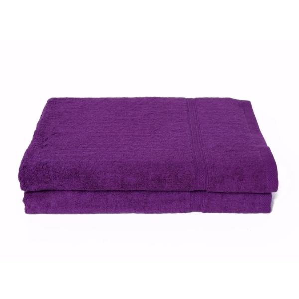 Bộ 3 Khăn trải giường spa 100 % cotton cao cấp BHOME 90x180cm (Tím)