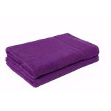 Bộ 3 Khăn trải giường spa 100 % cotton cao cấp BHOME 90x180cm (Tím)