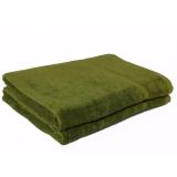 Bộ 3 Khăn trải giường spa 100 % cotton cao cấp BHOME 90x180cm (Xanh rêu)