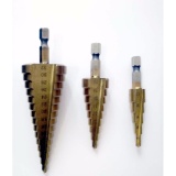 Bộ 3 mũi khoan bước, tháp titanium 4-32mm khoan sắt, nhôm