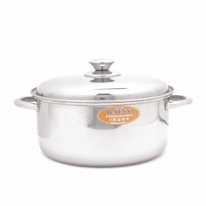 Bộ 3 nồi inox Rainy RN 06 TT (Trắng inox)