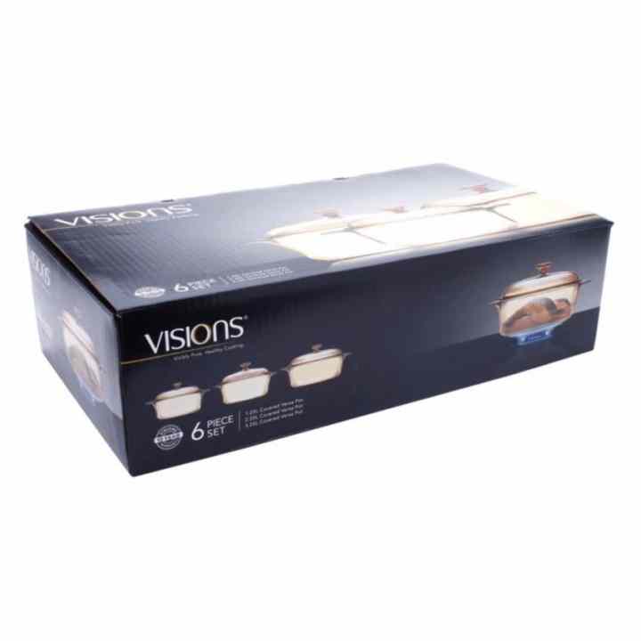 Bộ 3 nồi Visions VS-332 (1.25L+2.25L+3.25L)