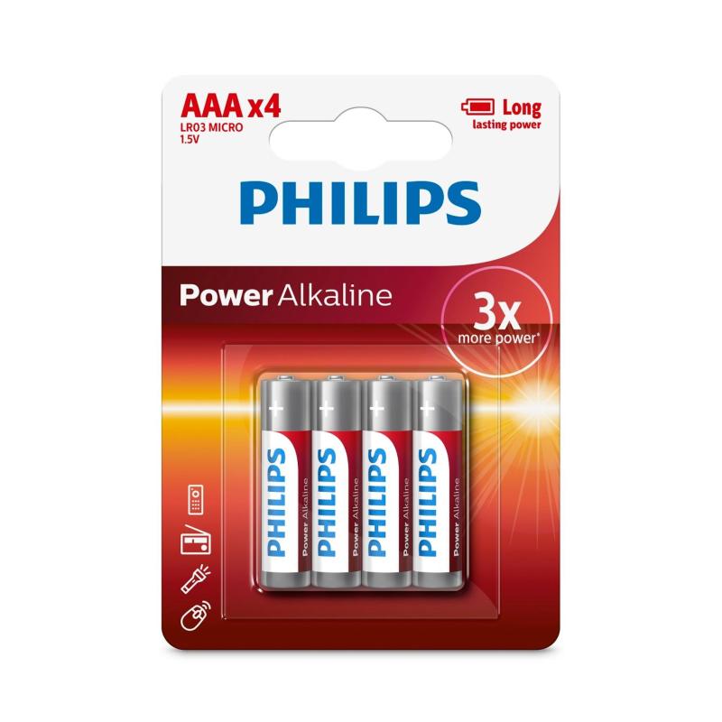 Bảng giá Bộ 3 vỉ pin Phillips Alkaline AAA 1.5V 4 viên (Đỏ)