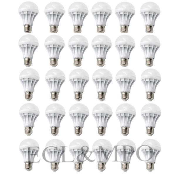 Bộ 30 bóng đèn LED BULB 7W (Ánh Sáng Trắng)