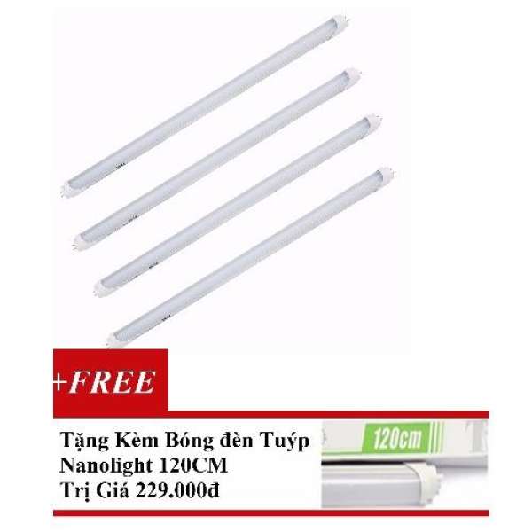 Bộ 4 bóng đèn Led Tube Nanolight T8-10W-120cm  (Trắng)