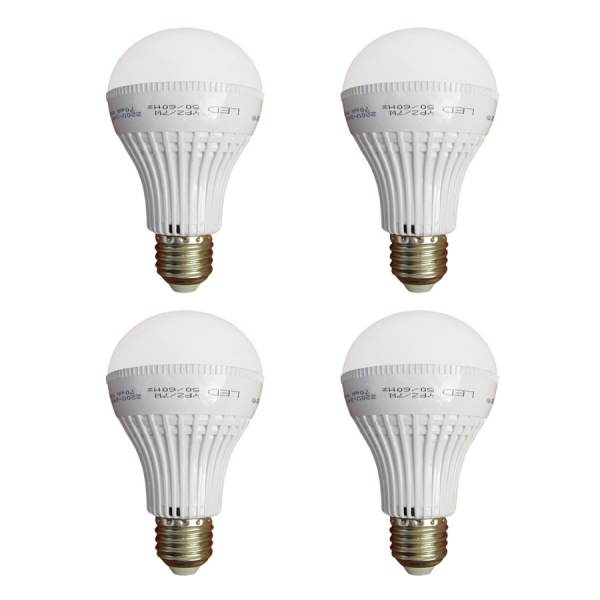 Bộ 4 bóng đèn LED Tường An E27 7W (Trắng)