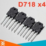 Bộ 4 Con Transistor D718 TO-247 NPN 8A 120V ( Mới Zin )