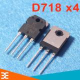 Bộ 4 Con Transistor D718 TO-247 NPN 8A 120V ( Mới Zin )