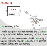 Bộ 4 công tắc điều khiển từ xa 4 thiết bị TPE RC5G4 + Remote 8 nút 315Mhz R2.5