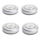 Bộ 4 đèn LED dán tường 4 bóng sử dụng pin AAA (Trắng)