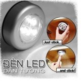 Bộ 4 đèn LED dán tường 4 bóng sử dụng pin AAA (Trắng)