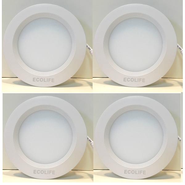 Bộ 4 đèn LED Downlight ECO TB-7W/Trắng