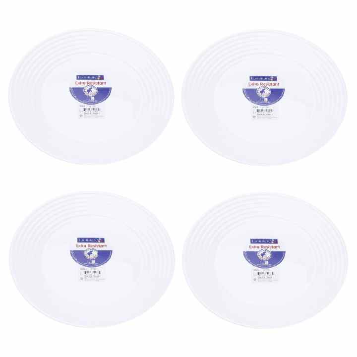 Bộ 4 đĩa thủy tinh Pháp Luminarc Harena 25cm L1839