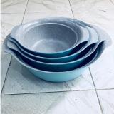 Bộ 4 nồi 8 món vân đá ceramic ilo Hàn Quốc