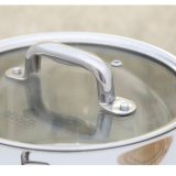 Bộ 4 nồi inox 5 đáy Elmich nắp kính 2353670