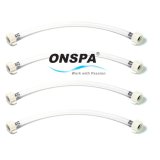 Bộ 4 sợi dây cấp nước 2 đầu ốc nhựa PVC Onspa 1m