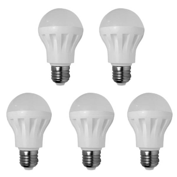 Bộ 5 bóng đèn LED búp 7W (Vàng)