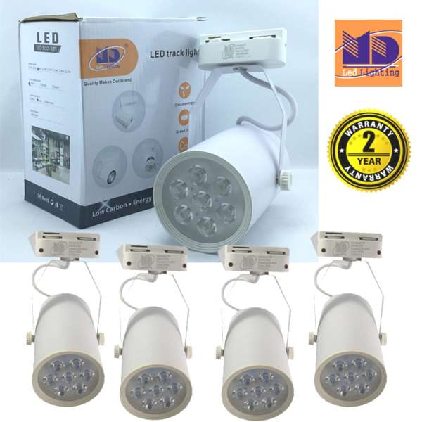 Bộ 5 bóng đèn led rọi ray vỏ trắng ánh sáng Trung tính 7W - MD63