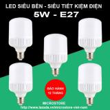 Bộ 5 Bóng đèn Led trụ công suất 5W Trắng