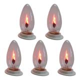 Bộ 5 bóng đèn lửa trang trí 3w - e12