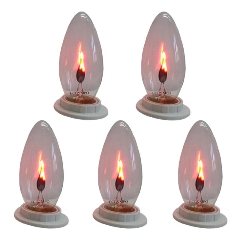 Bộ 5 bóng đèn lửa trang trí 3W - E12