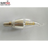 Bộ 5 bóng đèn Suntek LED nến đuôi E14 (Ánh sáng trắng)