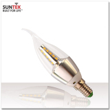 Bộ 5 bóng đèn Suntek LED nến đuôi E14 (Ánh sáng trắng)