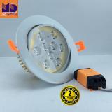 Bộ 5 Đèn Led âm trần mắt ếch cao cấp ánh sáng trắng (9W-Φ110) - MD22