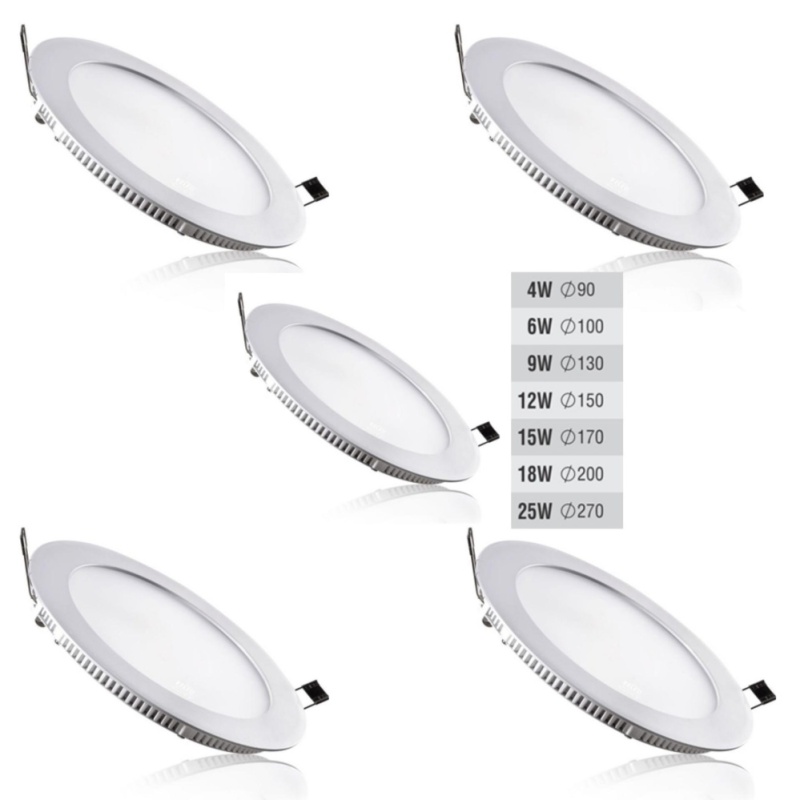 Bộ 5 Đèn Led Downlight âm trần tròn 9W