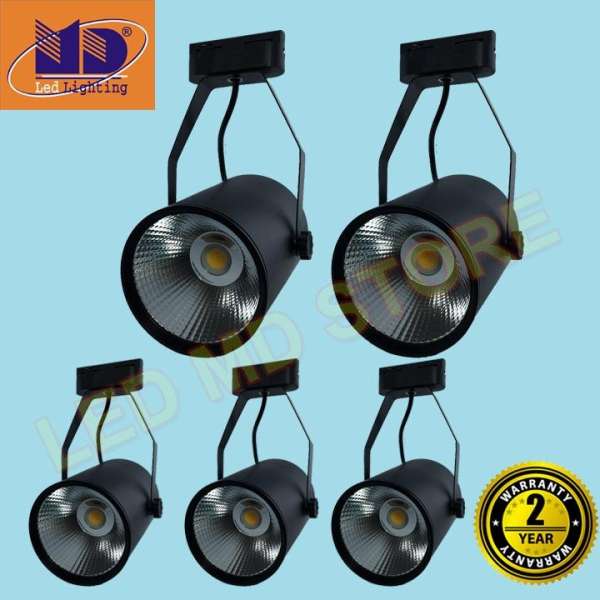 Bộ 5 Đèn Led Rọi Ray COB vỏ đen ánh sáng trắng 12W - MD68